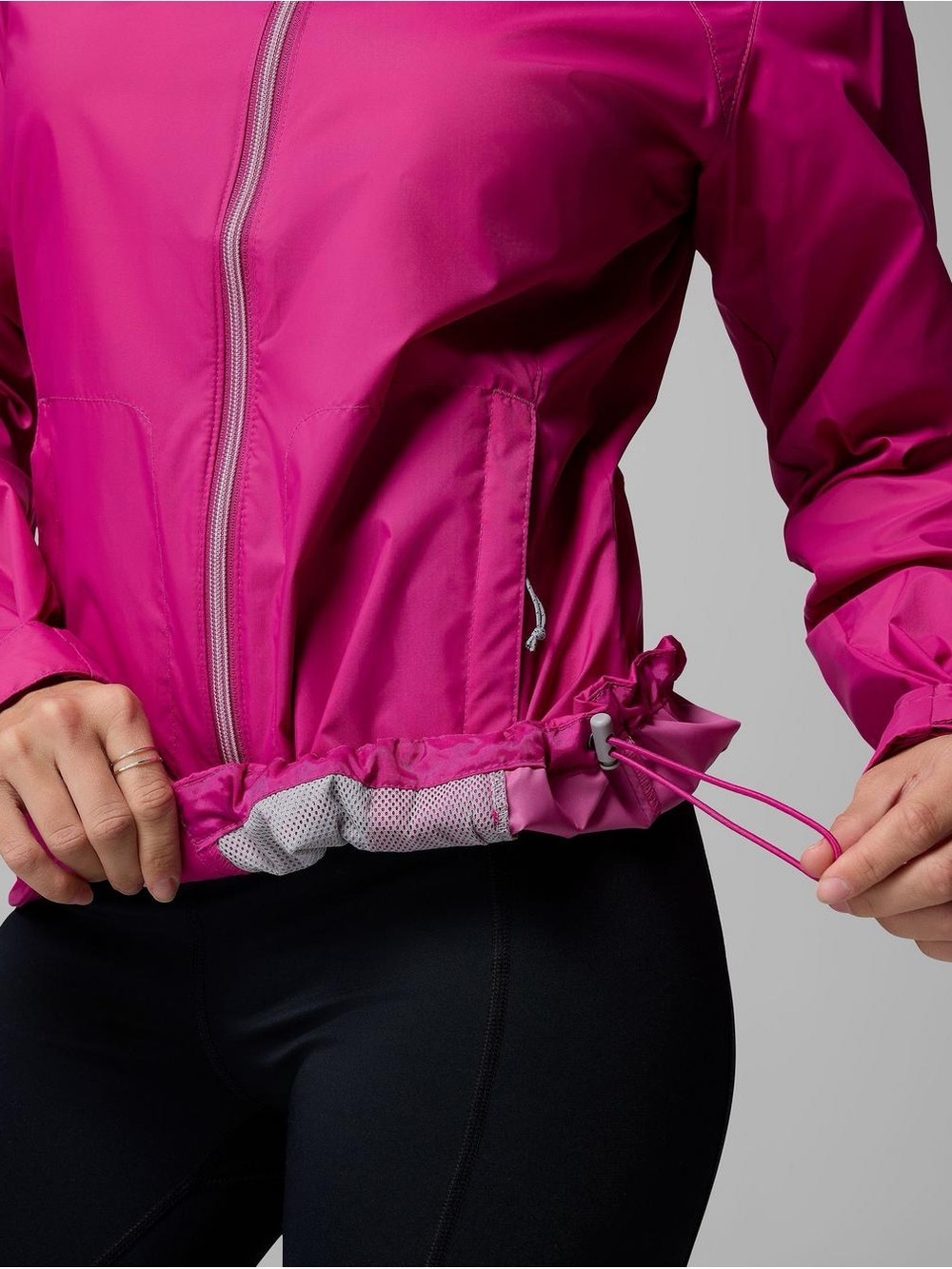 Columbia Women's Bright Fuchsia Hooded Windbreaker Jacket Size Medium - Picture 7 of 9